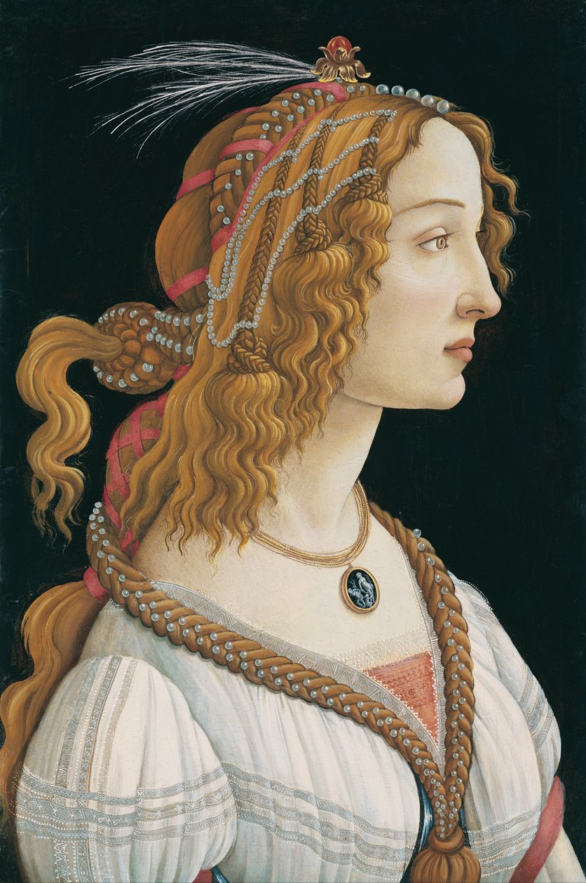 Ritratto idealizzato di una signora (Ritratto di Simonetta Vespucci come ninfa) da Sandro Botticelli