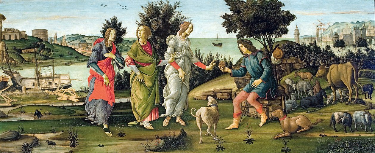 Il giudizio di Paride da Sandro Botticelli