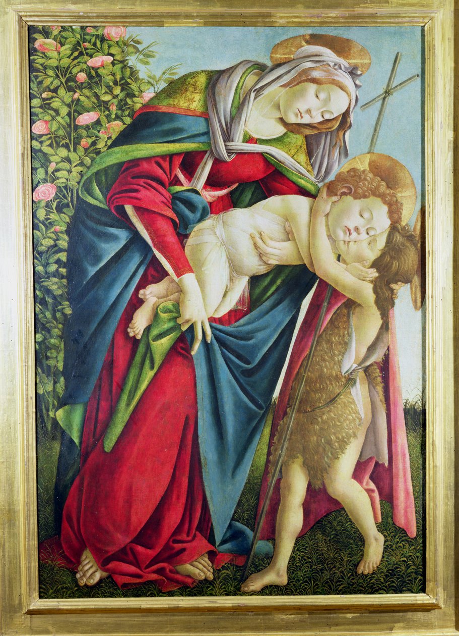 Madonna col Bambino e San Giovanni Battista da Sandro Botticelli
