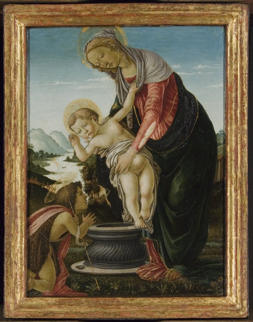 Madonna e Bambino con il Giovane Giovanni Battista da Sandro Botticelli