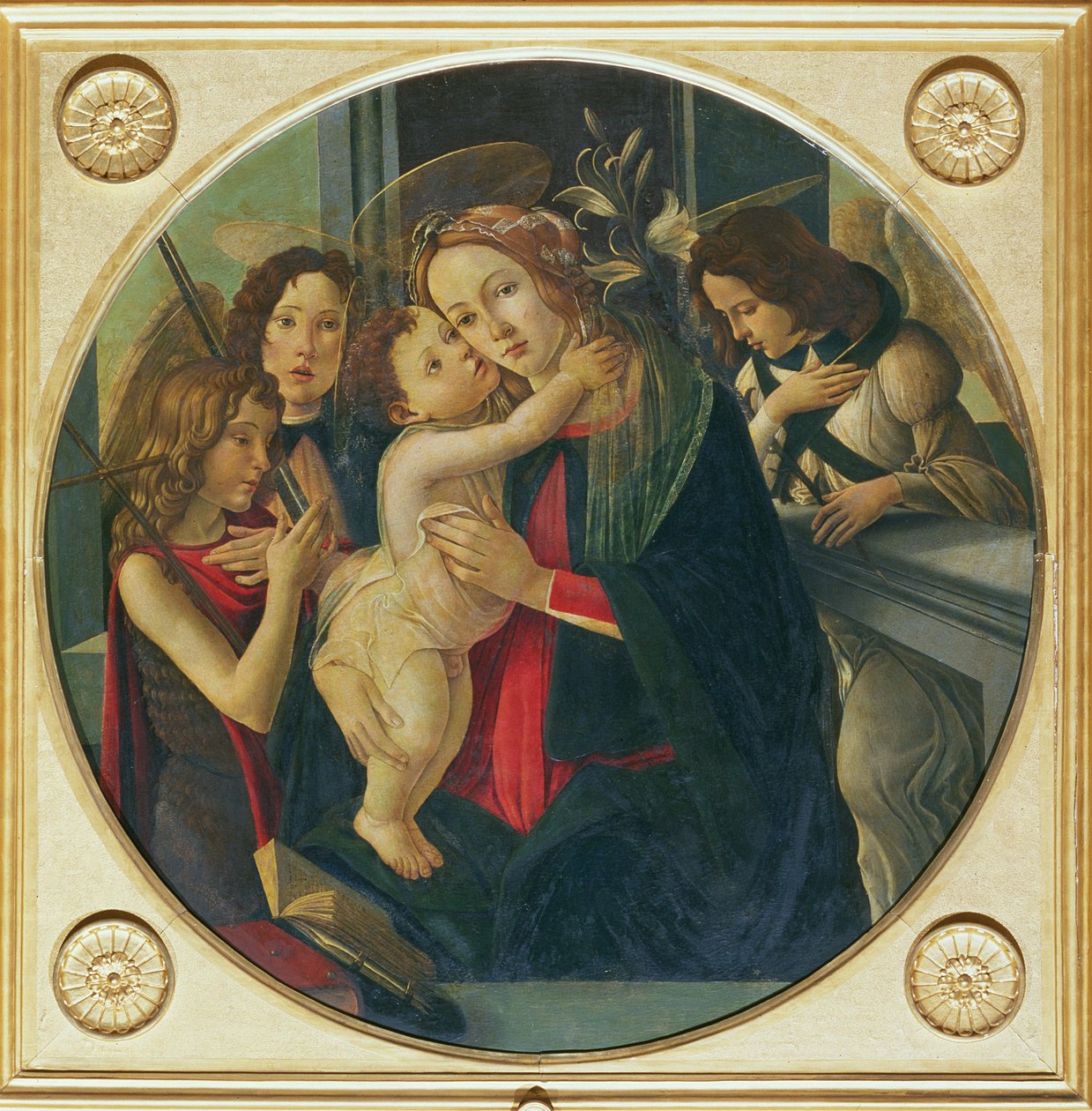 Madonna e bambino con San Giovanni Battista da Sandro Botticelli