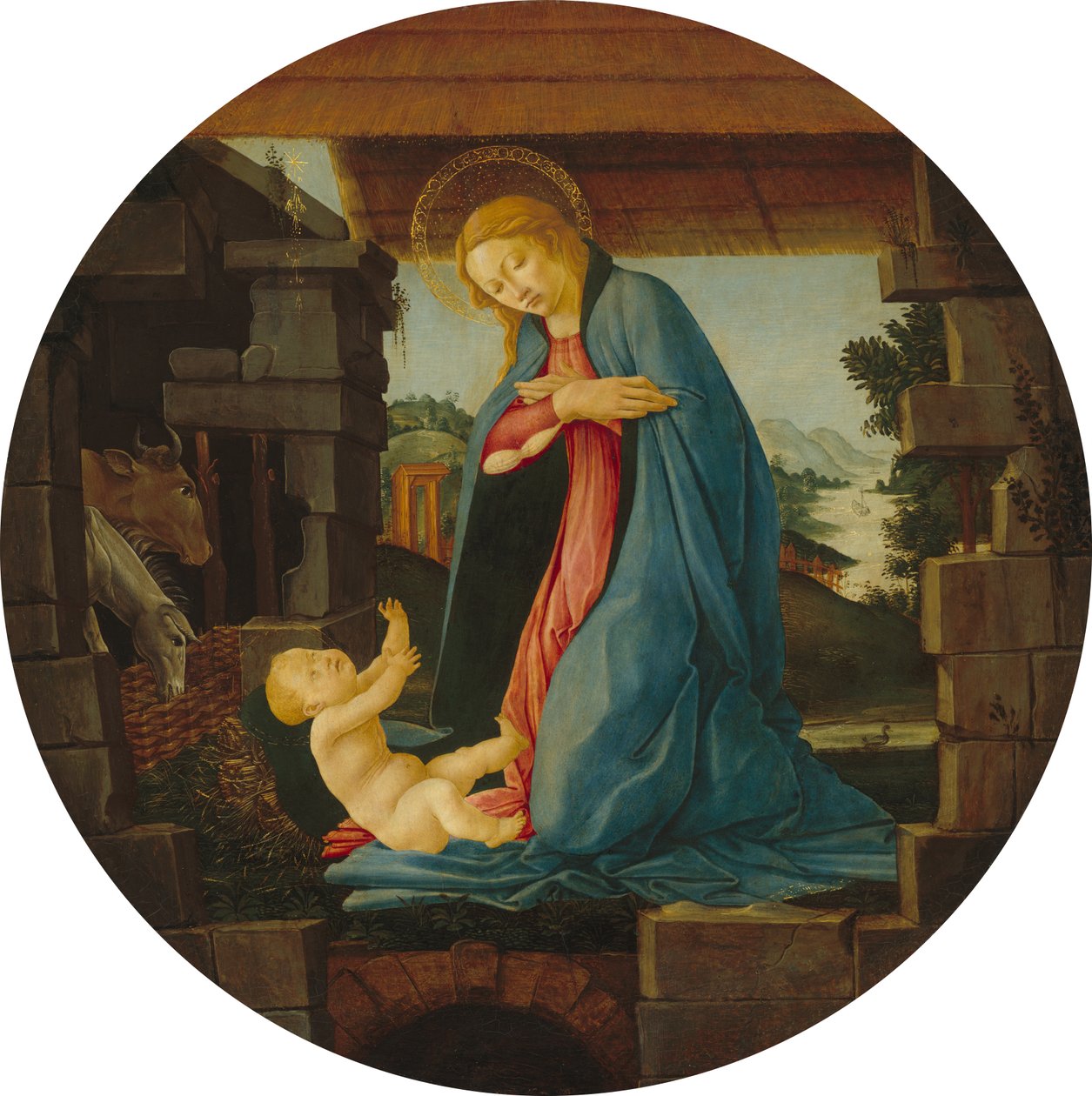 La Vergine che adora il Bambino da Sandro Botticelli