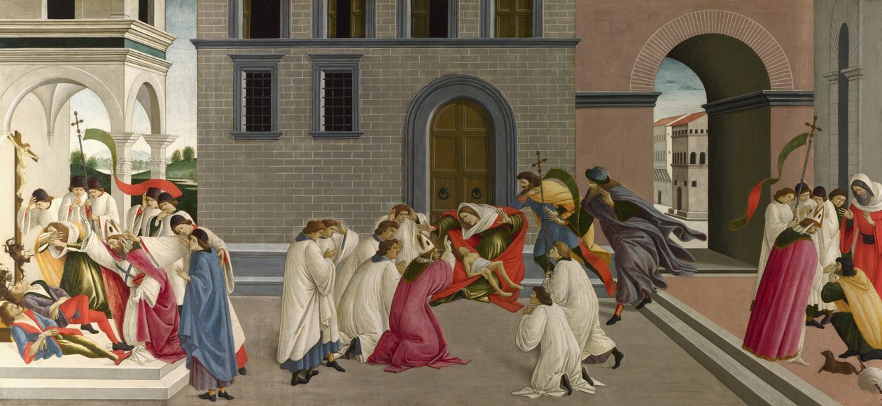 Tre miracoli di San Zenobio da Sandro Botticelli