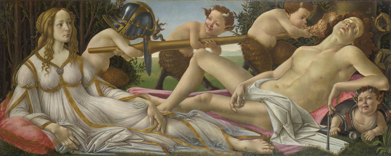 Venere e Marte, c.1485 da Sandro Botticelli