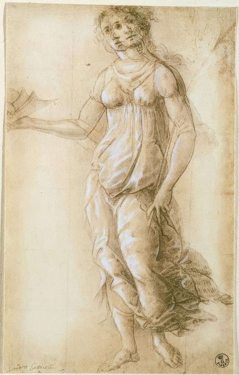 Figura allegorica femminile da Sandro Botticelli