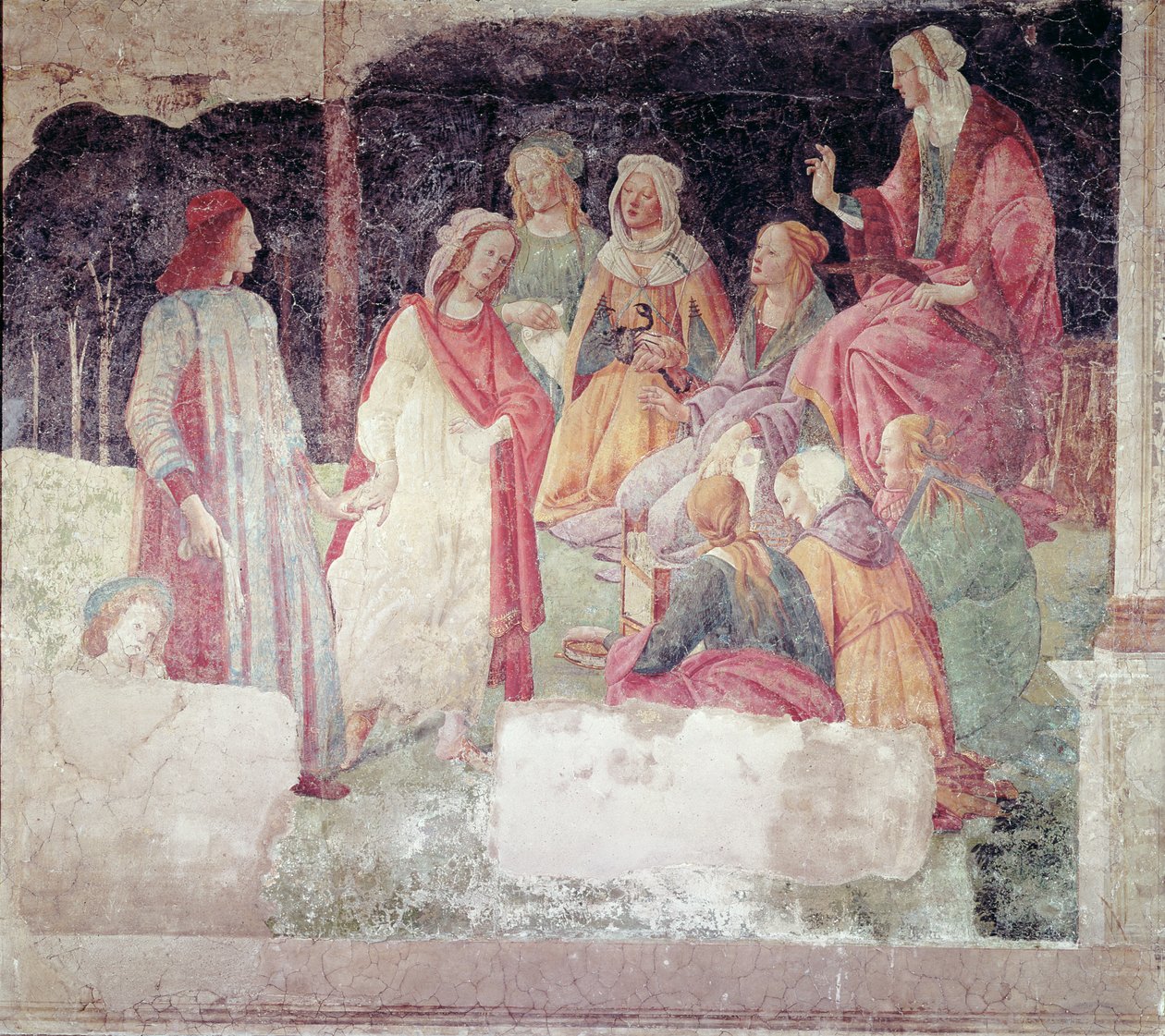 Giovane Uomo Salutato da Sette Arti Liberali, dalla Villa Lemmi da Sandro Botticelli