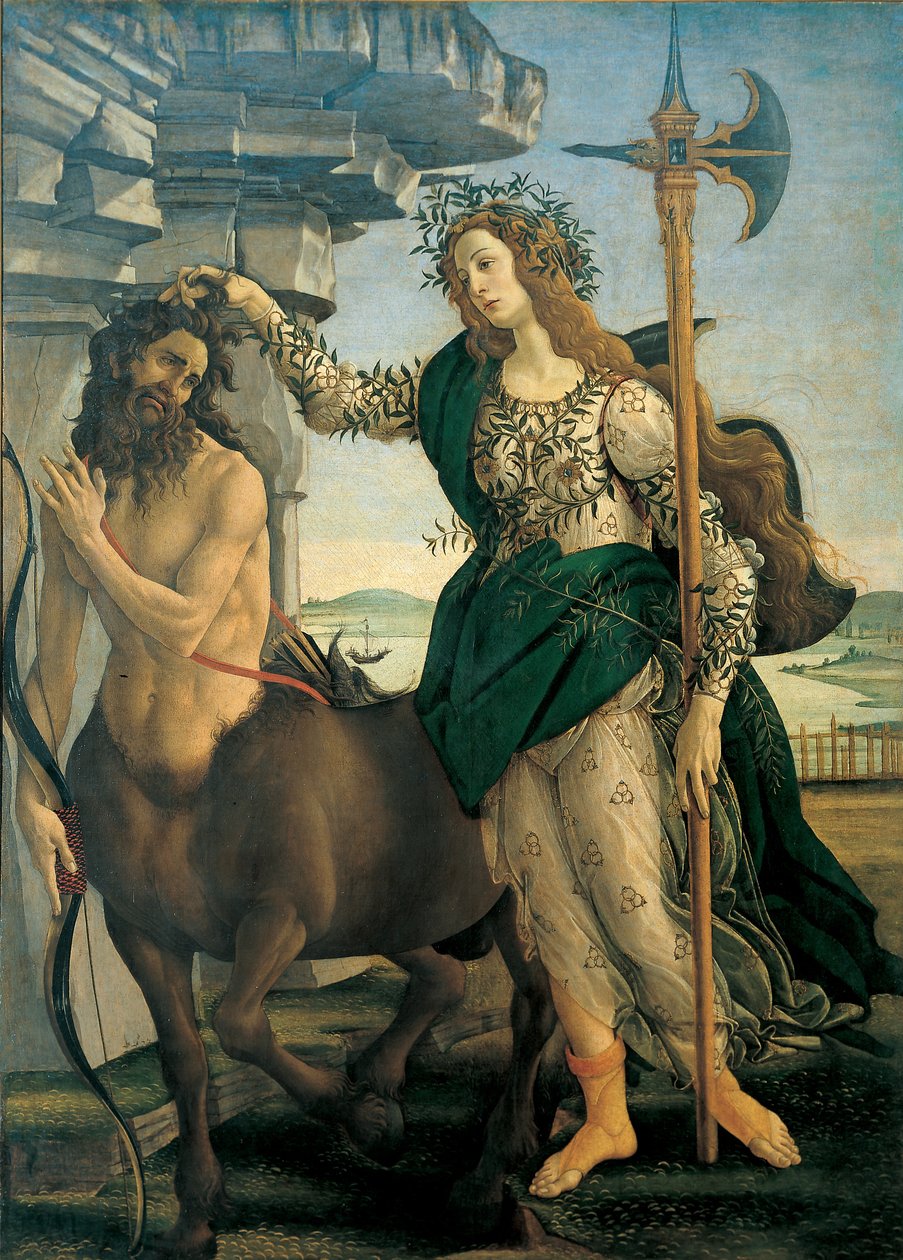 Pallade (Athena o Minerva) e il Centauro da Sandro Botticelli