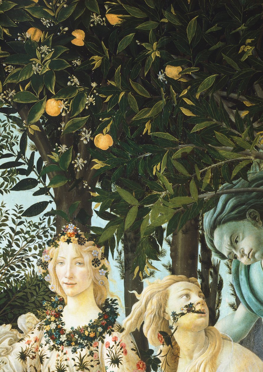 Flora, Zefiro e Clori, dettaglio da L
