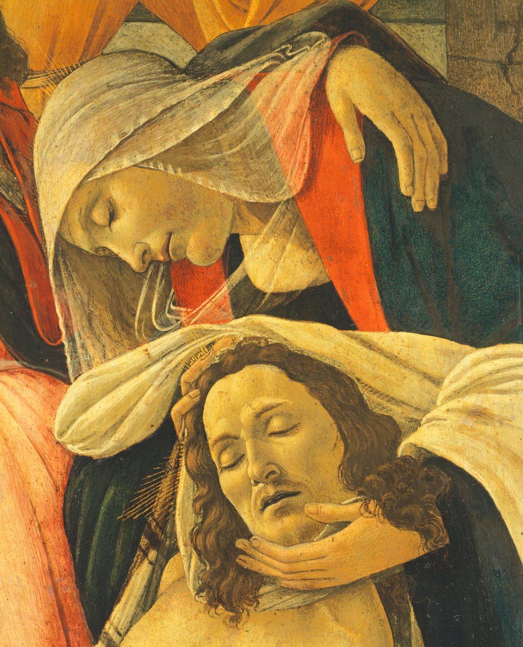Compianto sul Cristo morto (dettaglio) da Sandro Botticelli