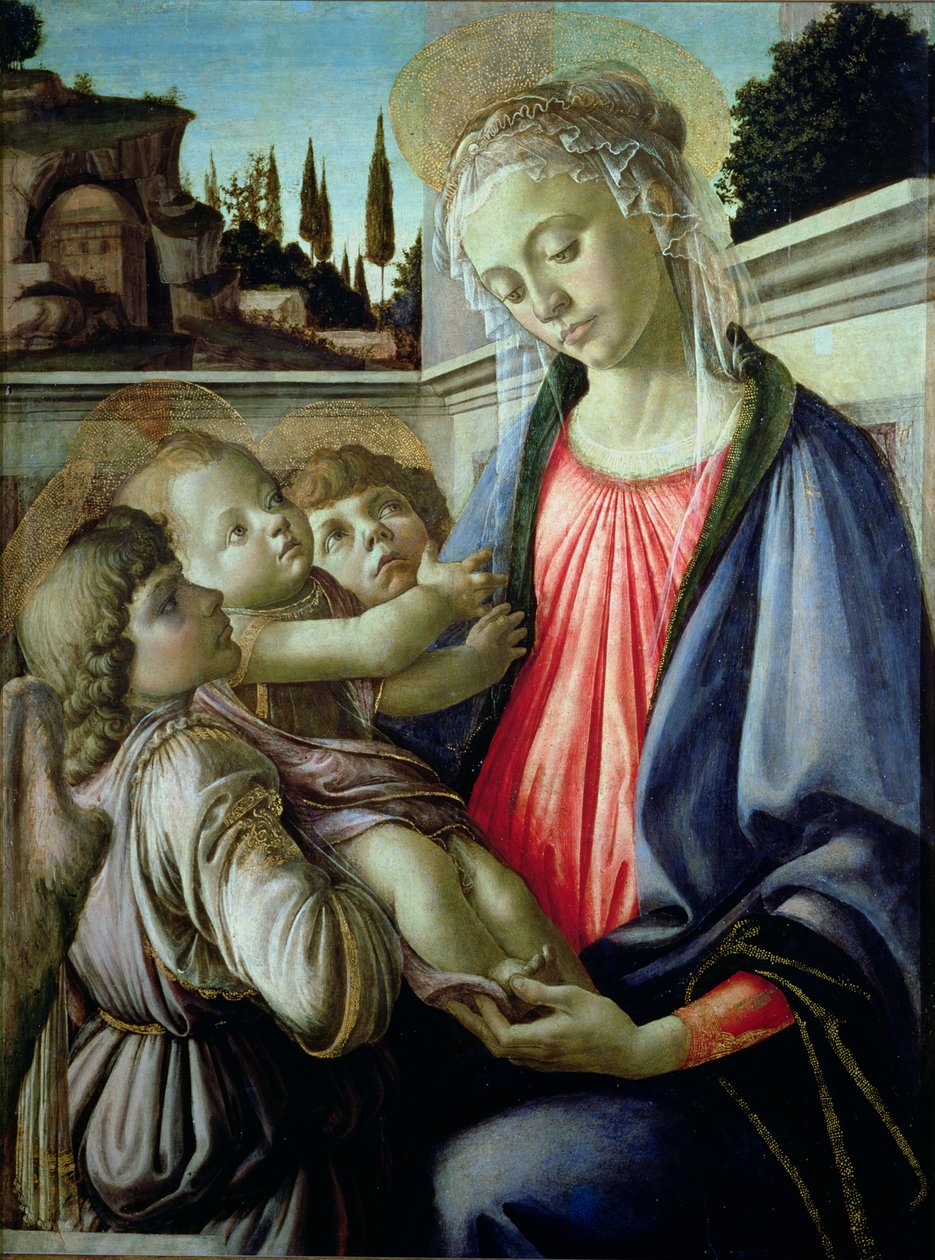 Madonna e bambino con angeli da Sandro Botticelli