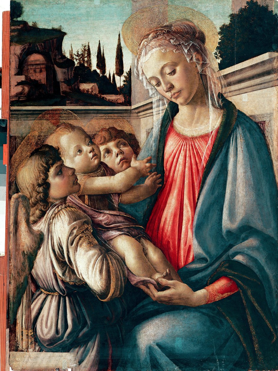 Madonna con bambino e due angeli da Sandro Botticelli
