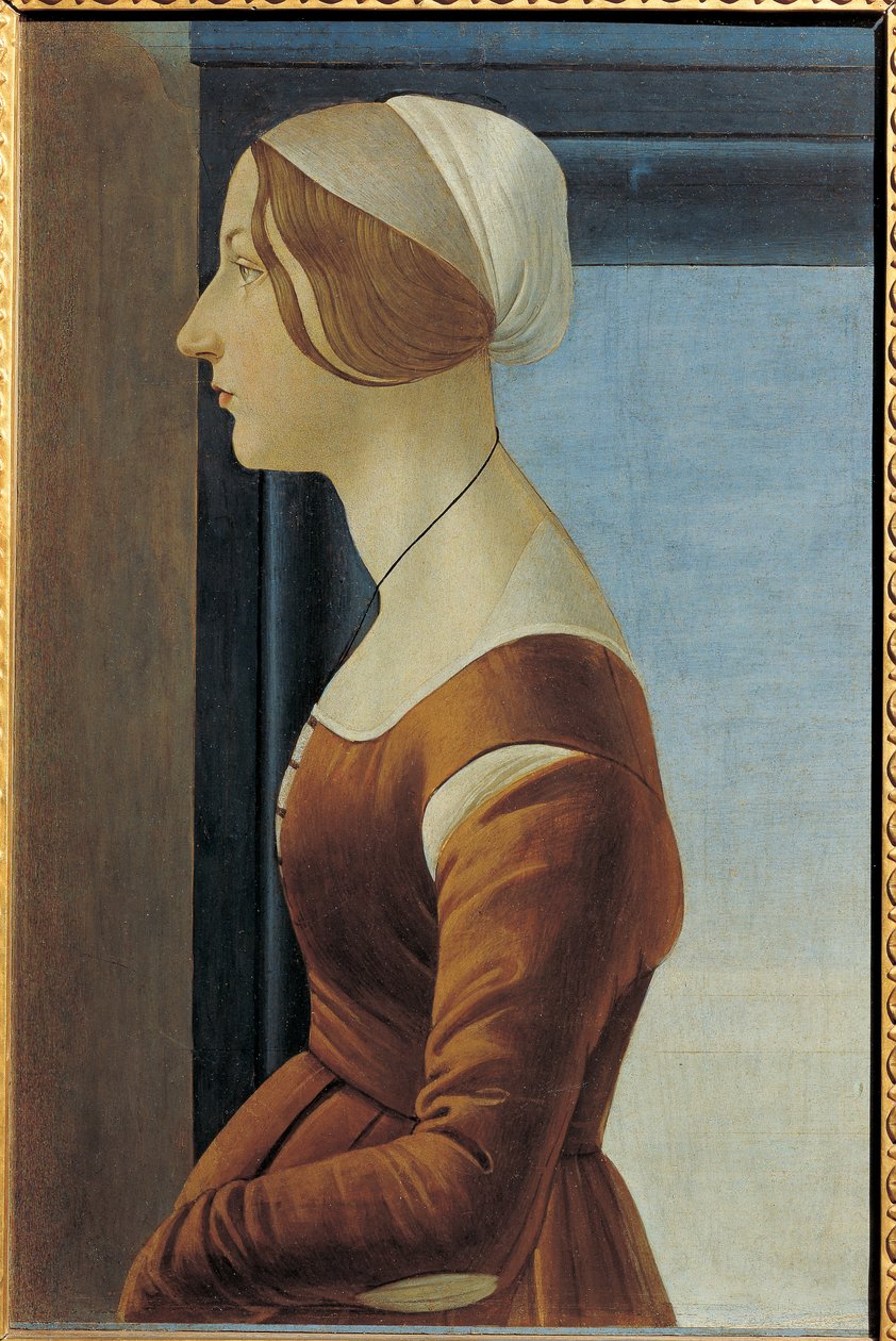 Ritratto di giovane donna (Simonetta Vespucci o Clarice Orsini), c.1475 da Sandro (1444/5 1510) Botticelli