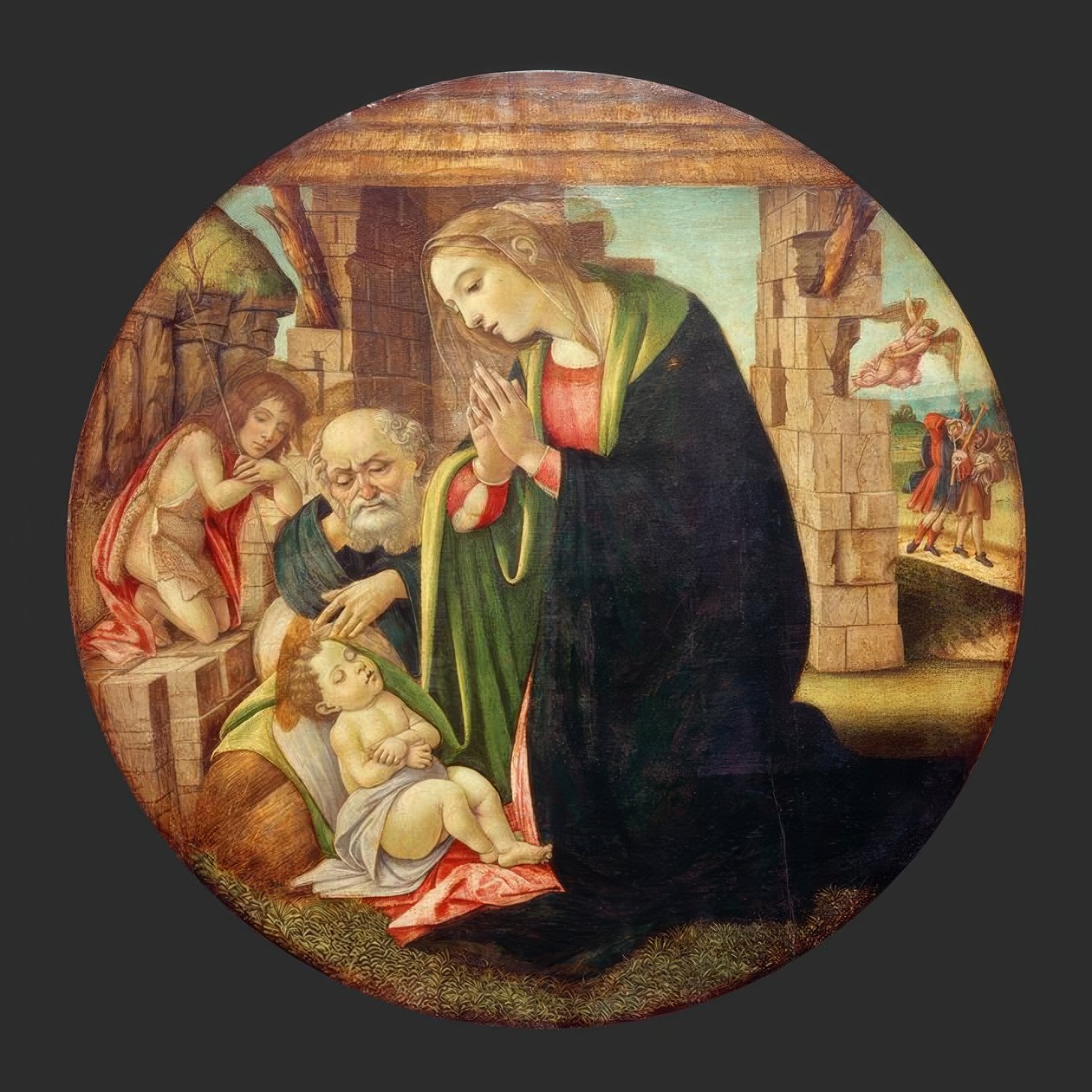 Adorazione del Bambino con San Giovannino da Sandro Botticelli