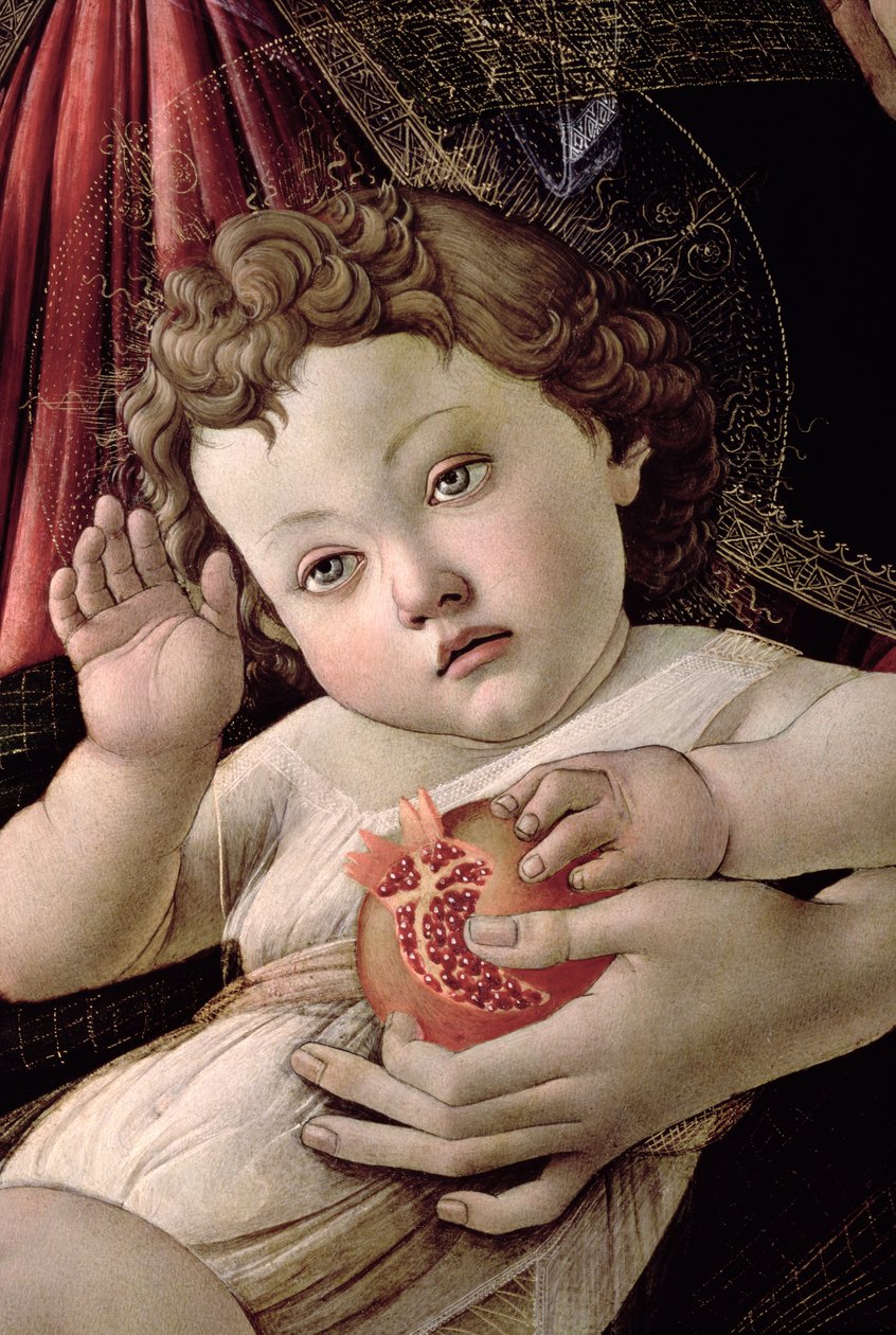 Il Bambino Gesù (dettaglio dalla Madonna della Melagrana) da Sandro Botticelli