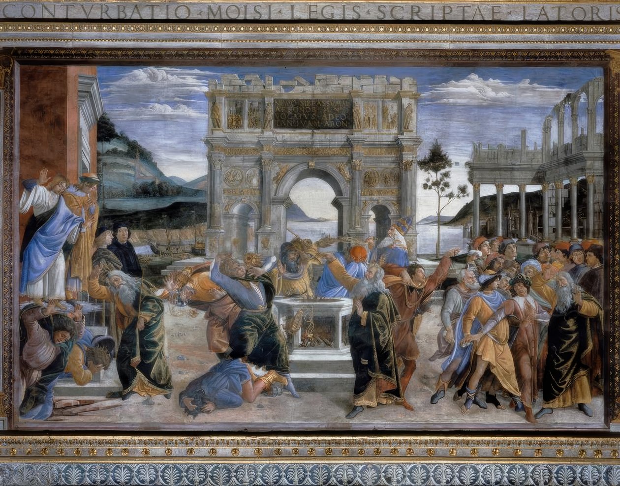 La punizione della banda di Korah da Sandro Botticelli