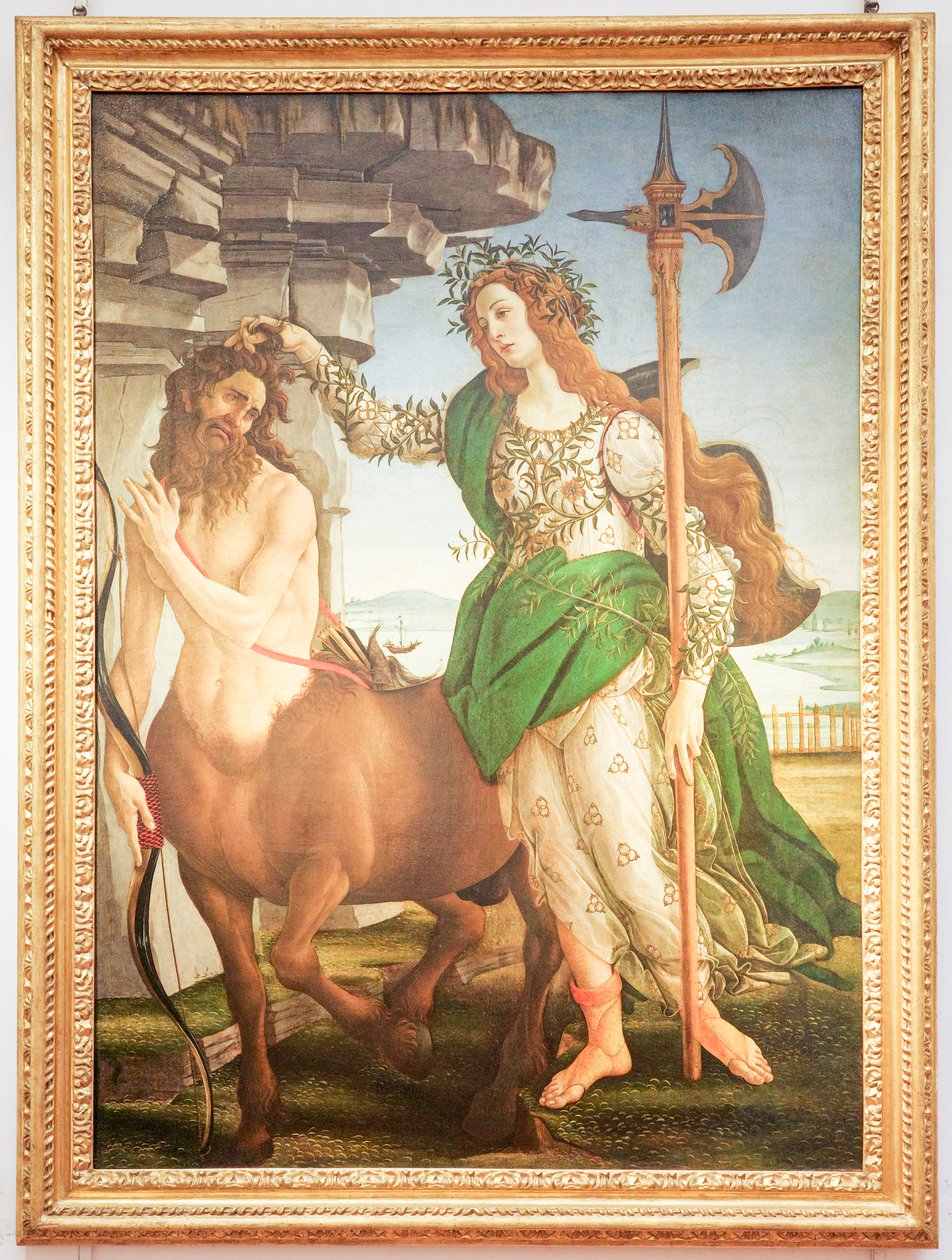 Italian: Pallade e il centauro Pallas and the Centaur da Sandro Botticelli