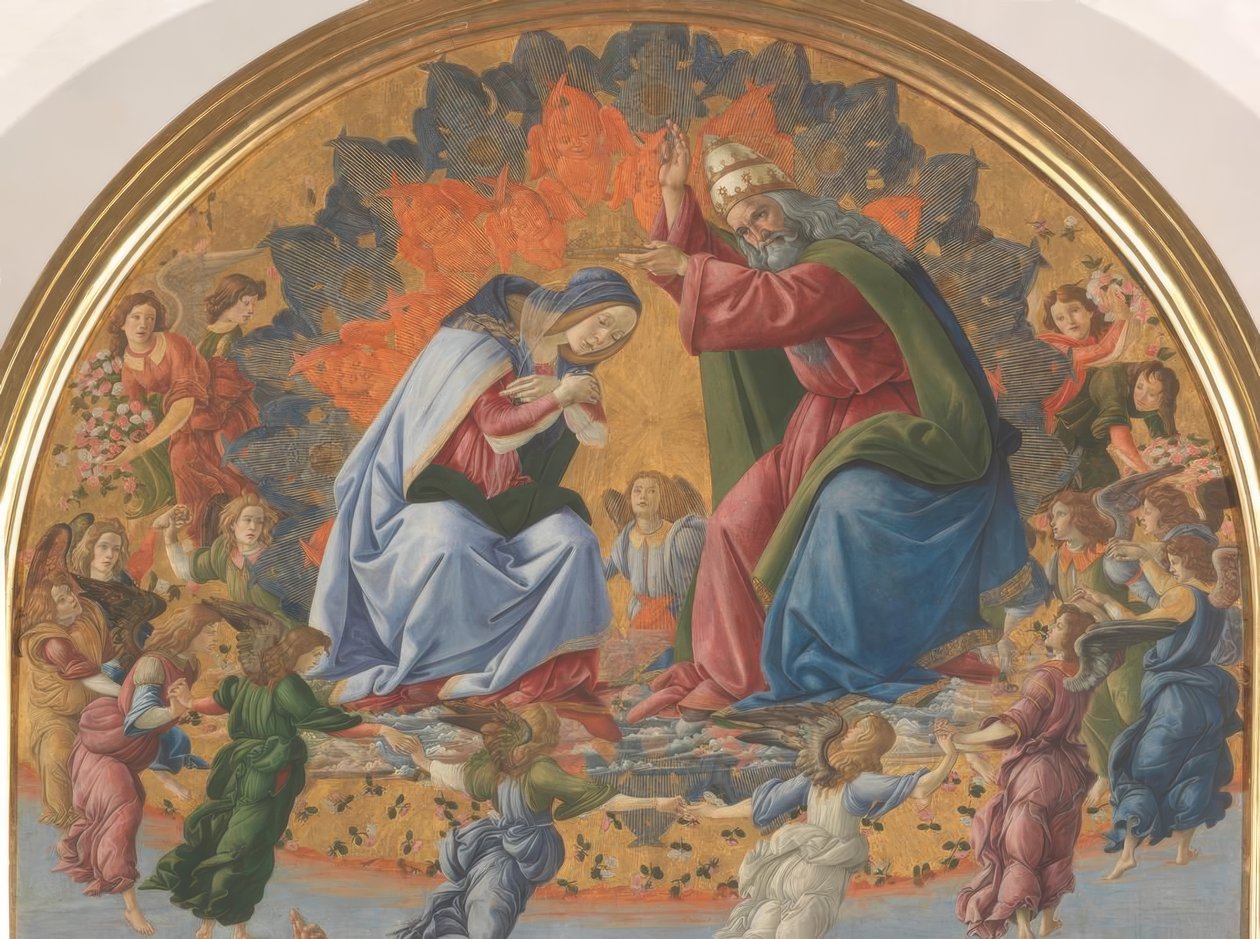 Incoronazione di Maria con quattro santi da Sandro Botticelli