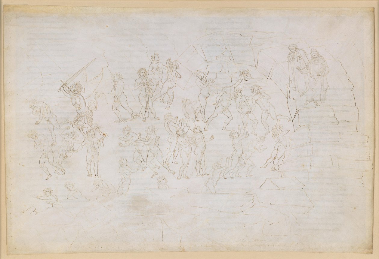 La Divina Commedia, Inferno XXVIII. Virgilio e Dante nell