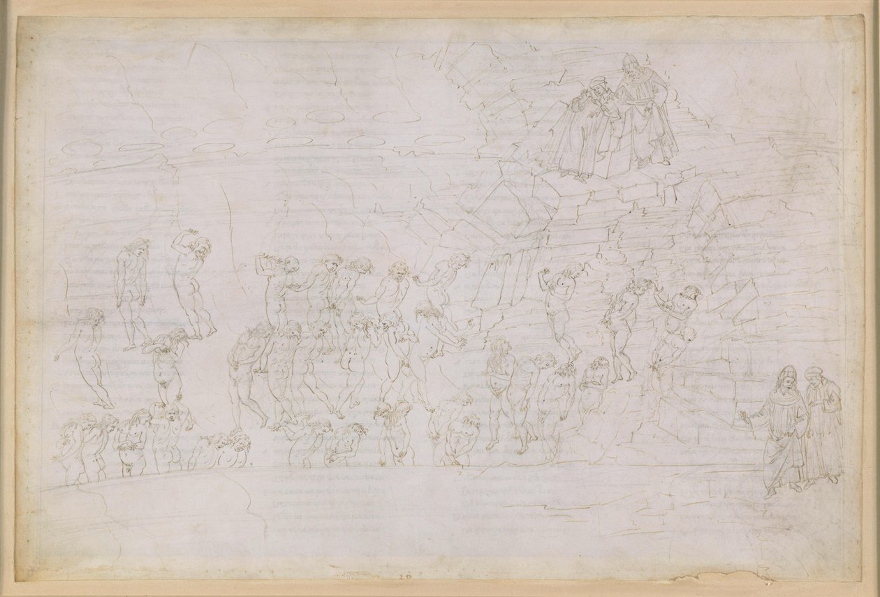 La Divina Commedia, Inferno XX. Virgilio e Dante nell