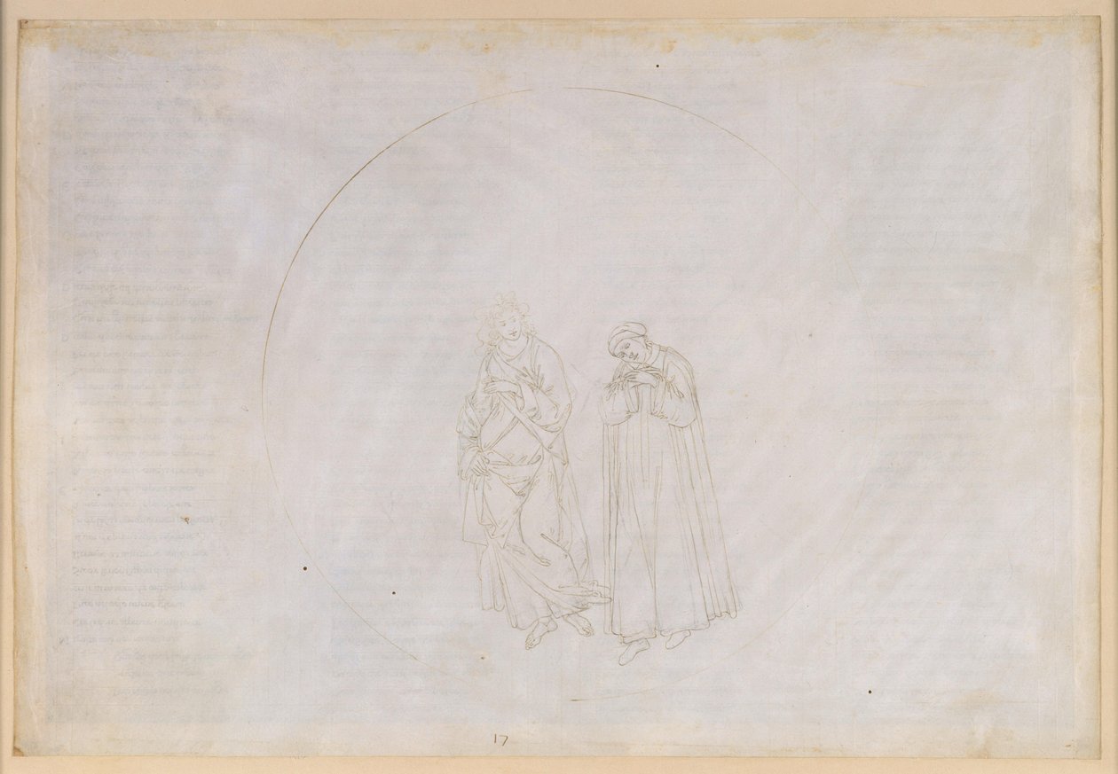 La Divina Commedia, Paradiso XVII. Quinta sfera planetaria (Cielo di Marte): Cacciaguida profetizza a Dante l’esilio, ma anche la fama eterna da Sandro Botticelli