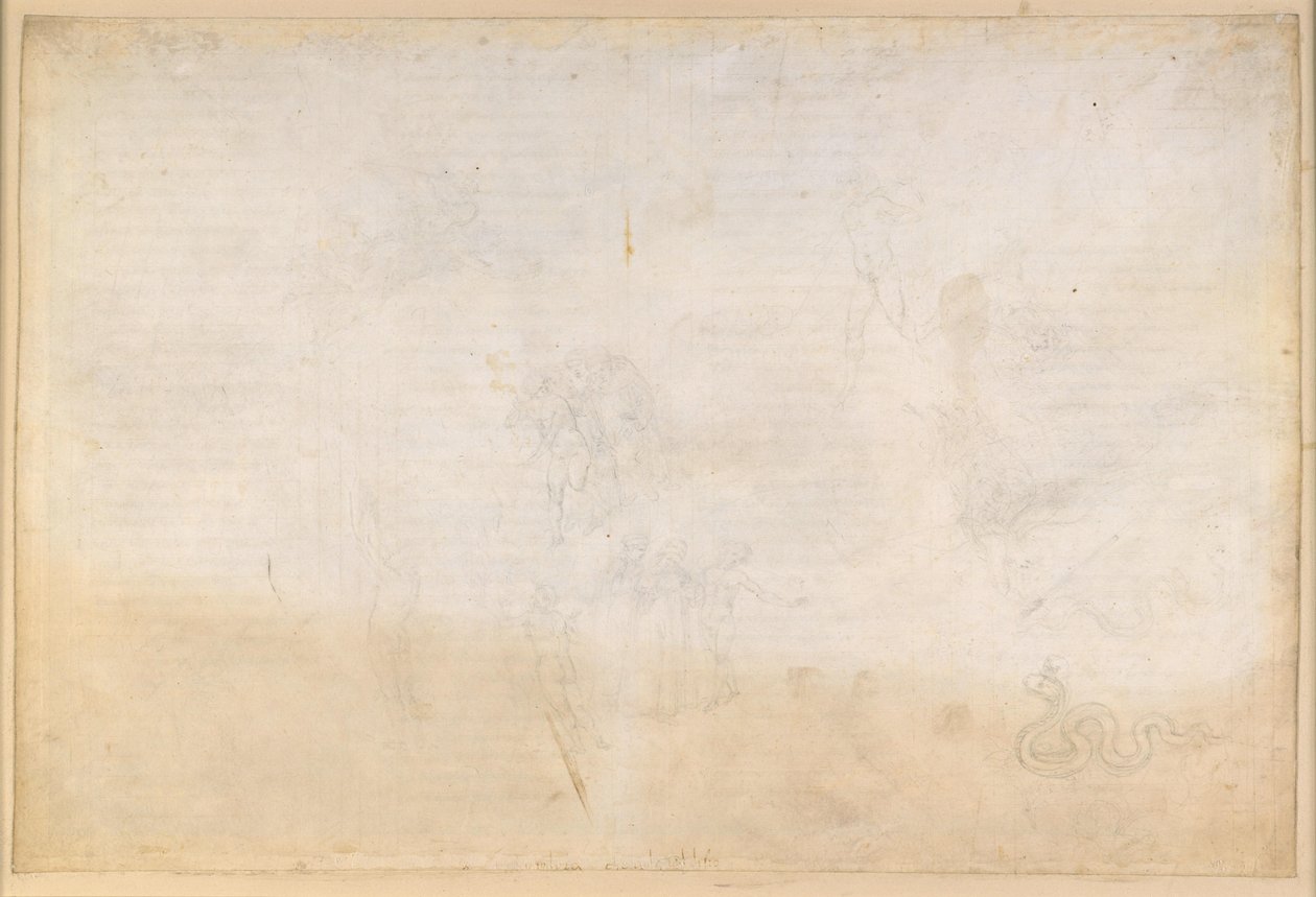 La Divina Commedia, Purgatorio VIII. Antipurgatorio, zona centrale: la Valle dei Principi indolenti; la tentazione del serpente; il colloquio con Nino Visconti e Currado Malaspina da Sandro Botticelli