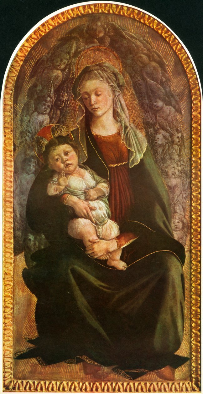 Madonna in gloria con Serafini, c1469-1470, 1937 da Sandro Botticelli