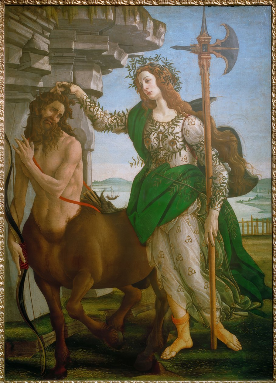 Minerva e centauro da Sandro Botticelli