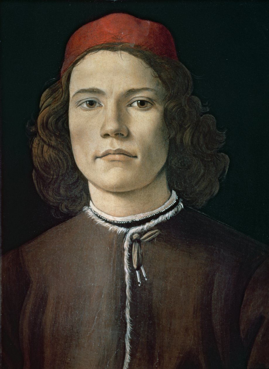 Ritratto di un giovane uomo, c.1480-85 da Sandro Botticelli