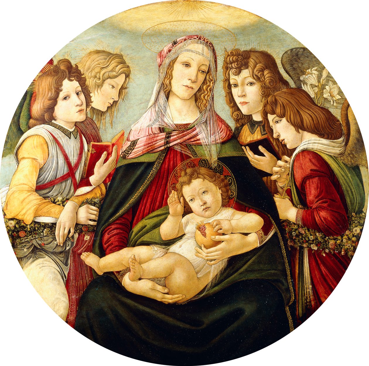 La Madonna col Bambino e quattro angeli da Sandro Botticelli