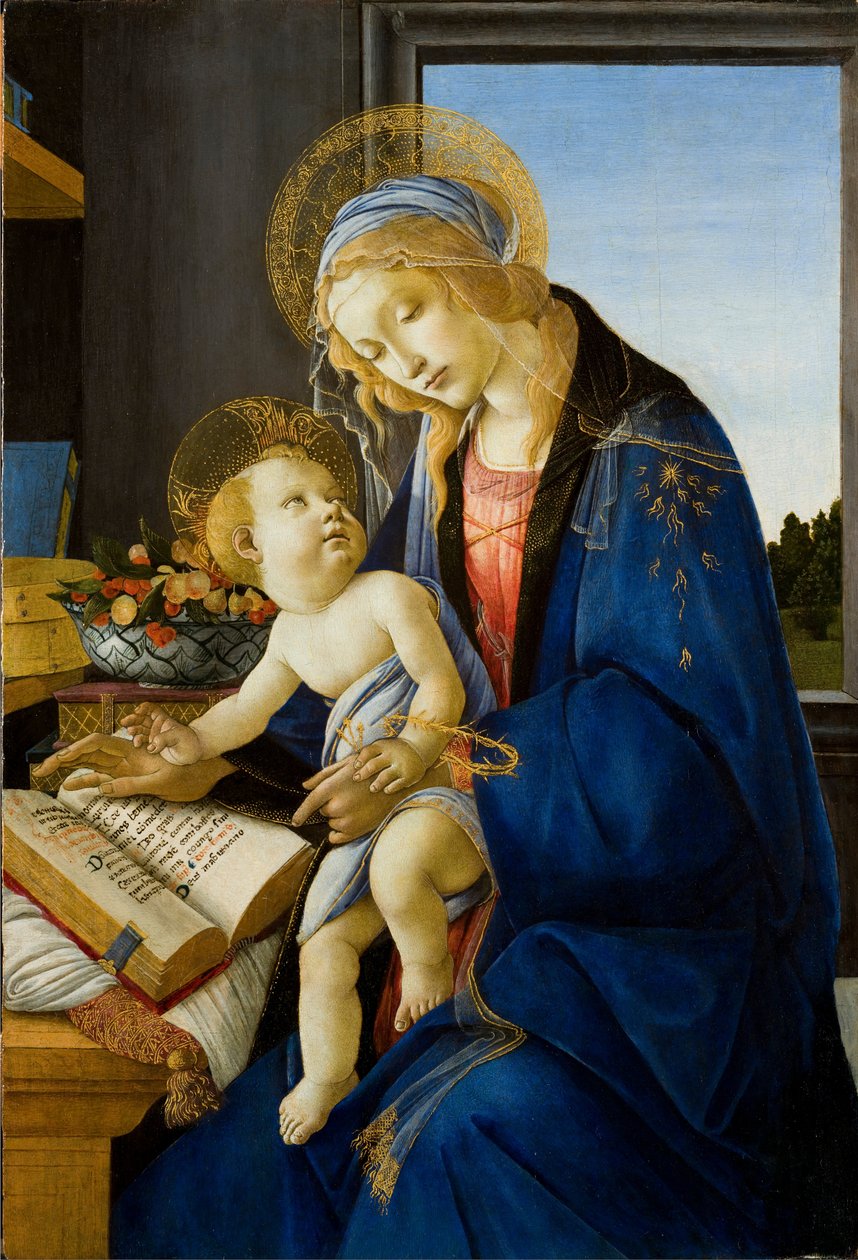 La Vergine e il Bambino (La Madonna del Libro) da Sandro Botticelli