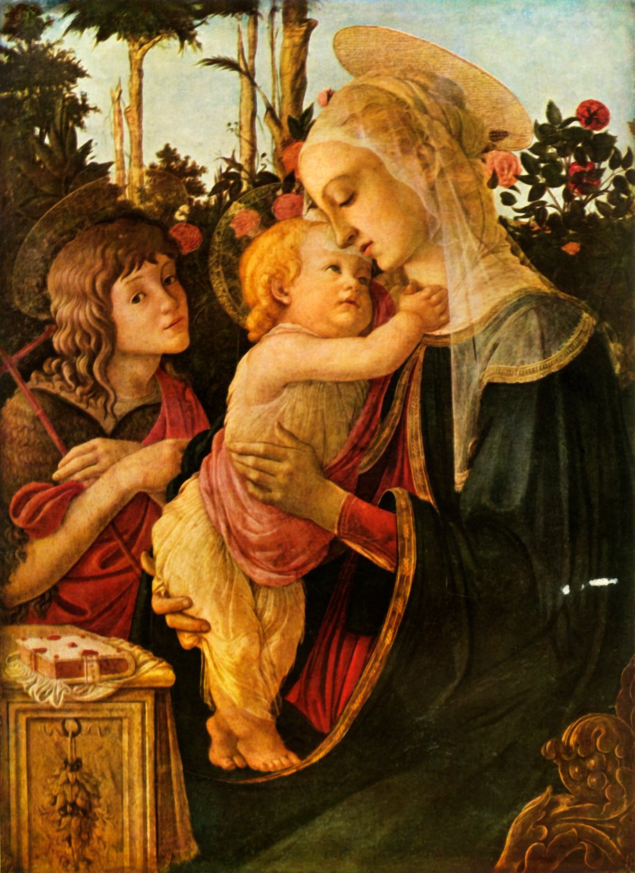 Vergine e Bambino con il giovane San Giovanni Battista, 1470-1475, 1937 da Sandro Botticelli