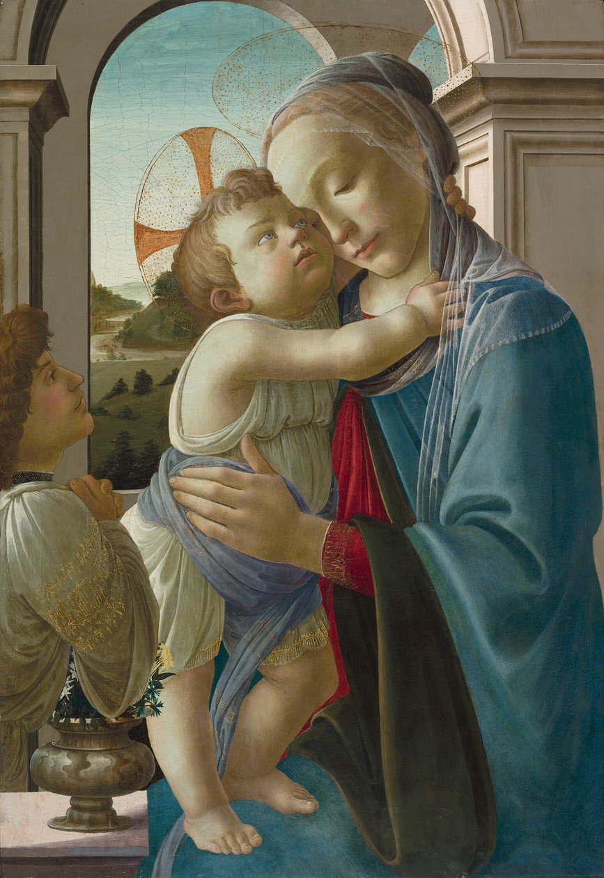 Vergine e Bambino con angelo da Sandro Botticelli