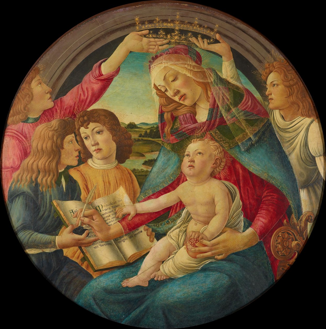 copia ispirata alla Madonna del Magnificat da Sandro Botticelli