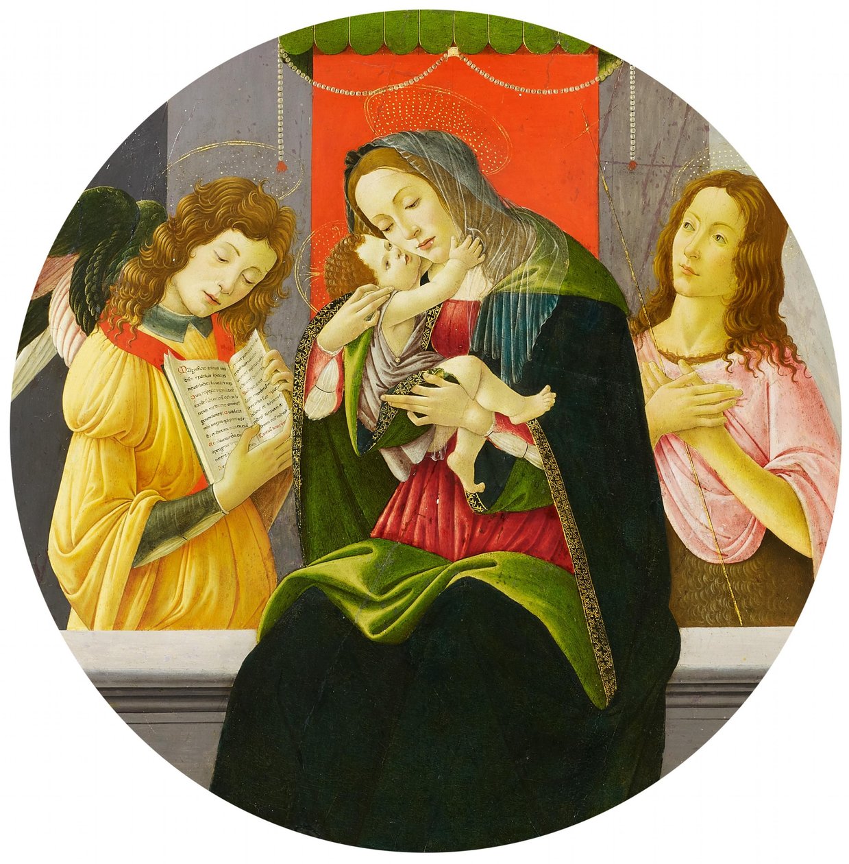 Madonna con il Bambino, Giovanni Battista e un angelo da Sandro Botticelli and workshop