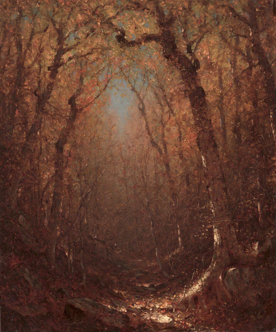 Autunno, un sentiero nel bosco da Sanford Robinson Gifford