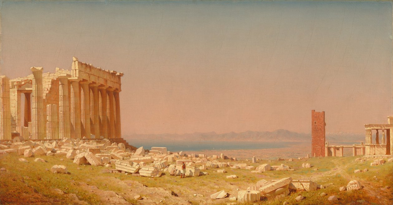 Rovine del Partenone da Sanford Robinson Gifford