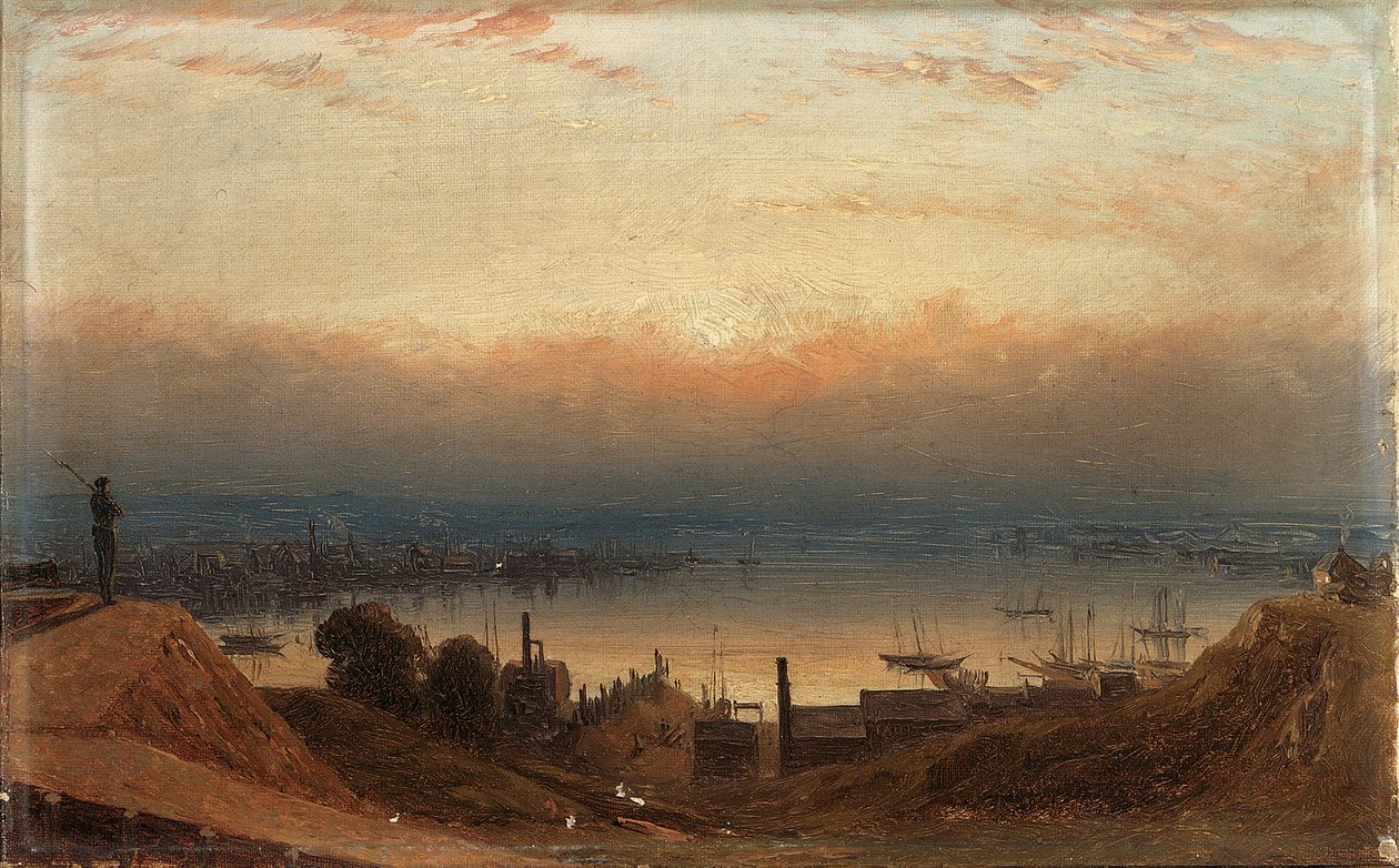 Il Bacino del Patapsco da Federal Hill, Baltimora da Sanford Robinson Gifford