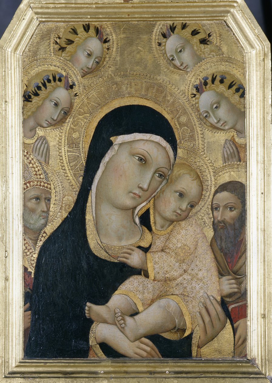 Madonna con Bambino, angeli e santi da Sano di Pietro