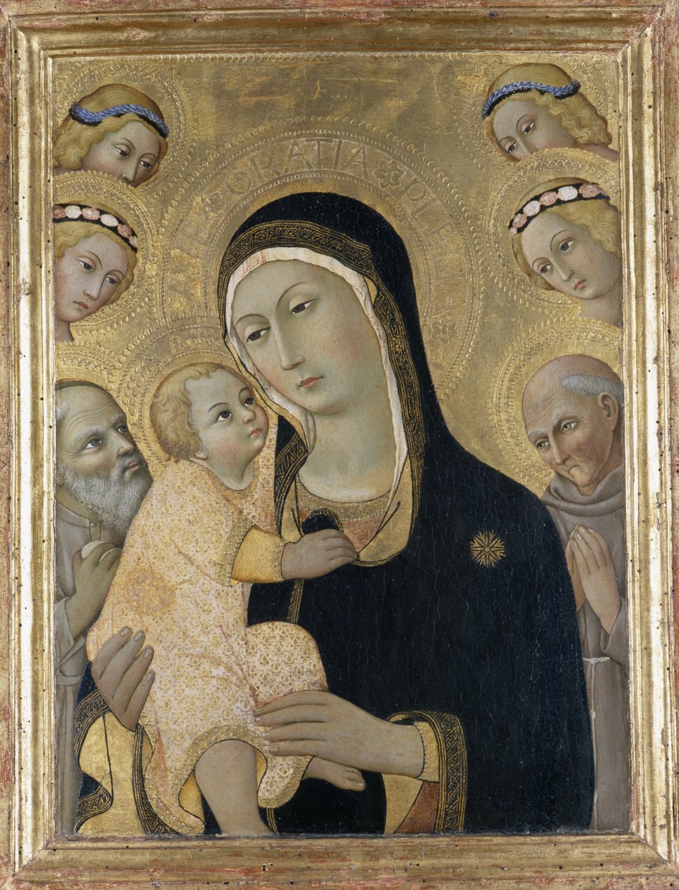 Madonna con Bambino, angeli e santi da Sano di Pietro