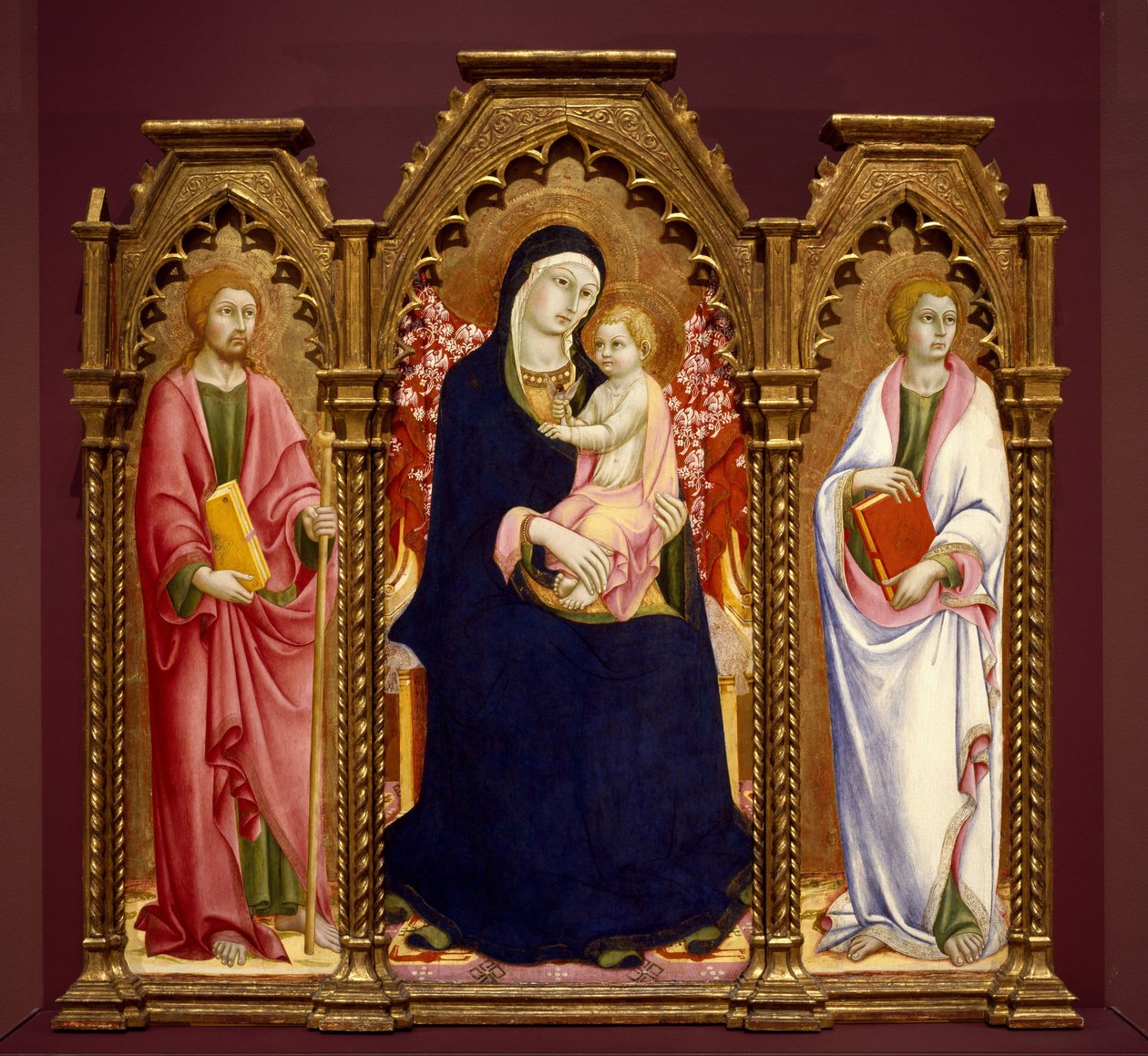 Madonna col Bambino e i Santi Giacomo Maggiore e Giovanni Evangelista, pala d