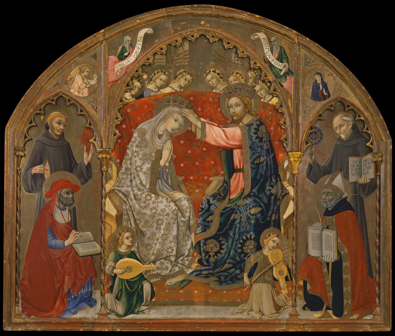 Incoronazione della Vergine con santi da Sano di also Ansano di Pietro di Mencio Pietro