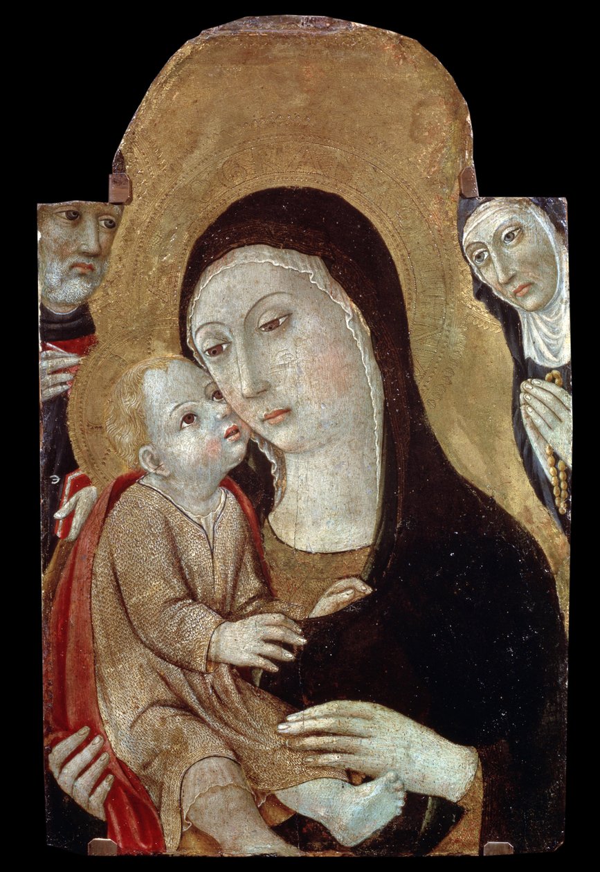 La Vergine e il Bambino con i santi da Sano di also Ansano di Pietro di Mencio Pietro