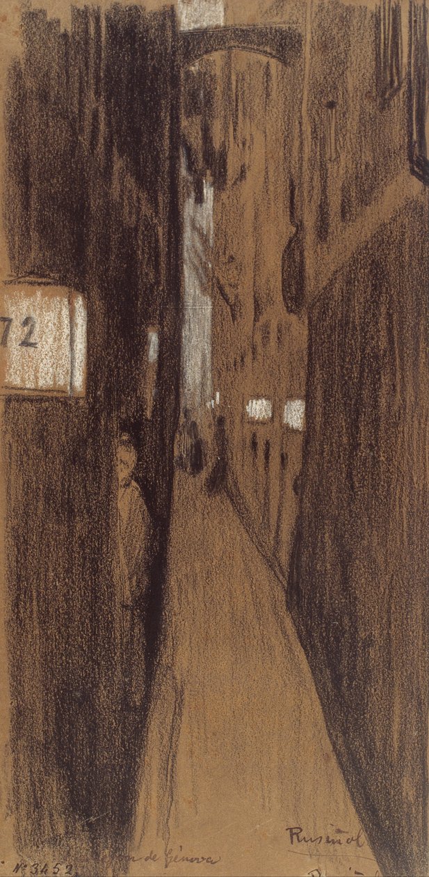 Vicolo a Genova da Santiago Rusiñol