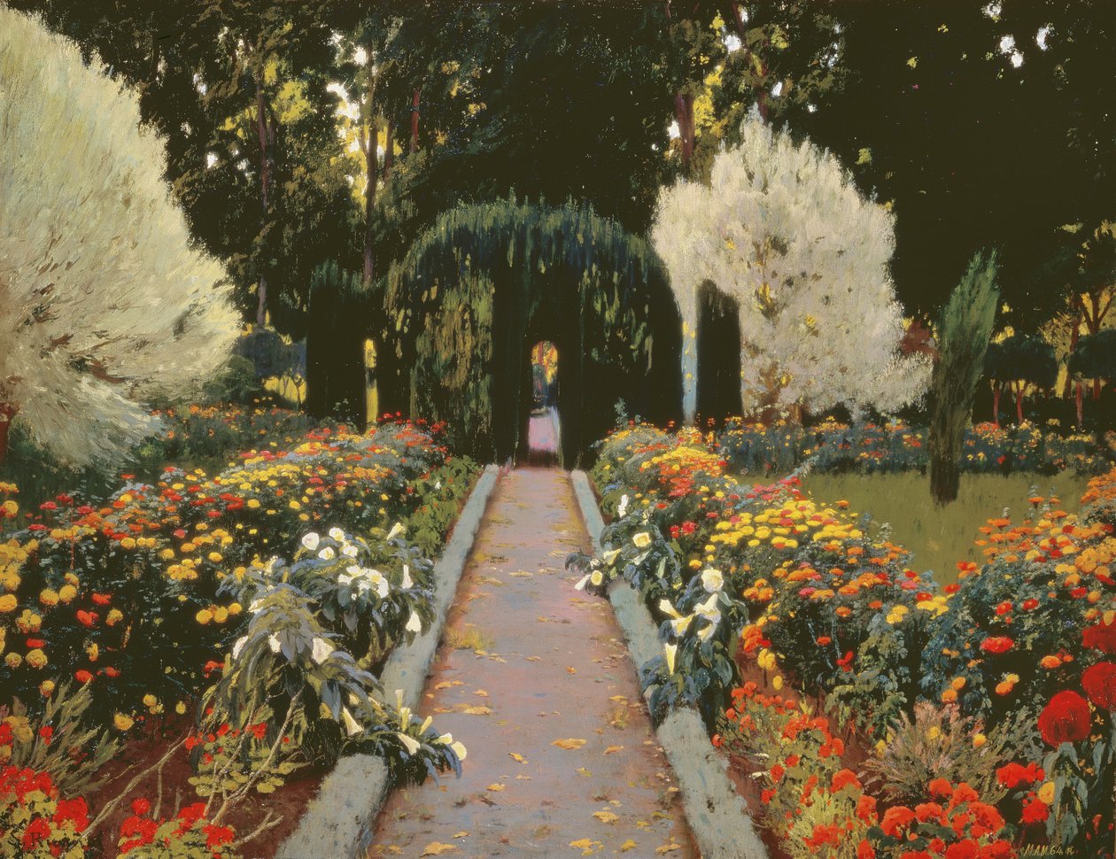 Glorieta II (Il Giardino di Aranjuez. Arbor II) 1907 da Santiago Rusiñol