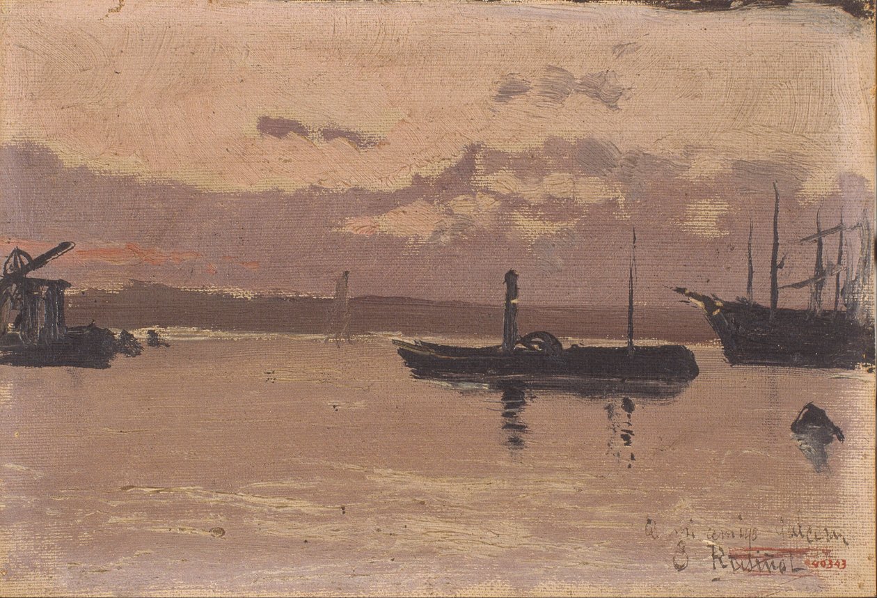 Schizzo di un Porto da Santiago Rusiñol