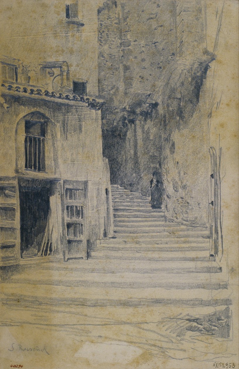 Strada del villaggio. Granada da Santiago Rusiñol