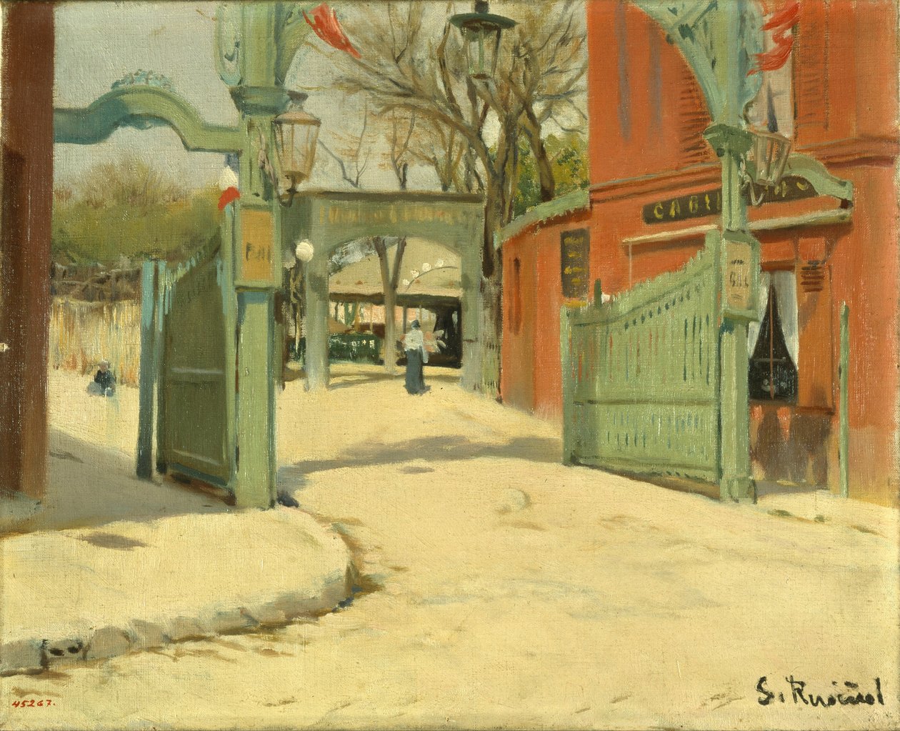 Ingresso al parco del Moulin de la Galette da Santiago Rusiñol