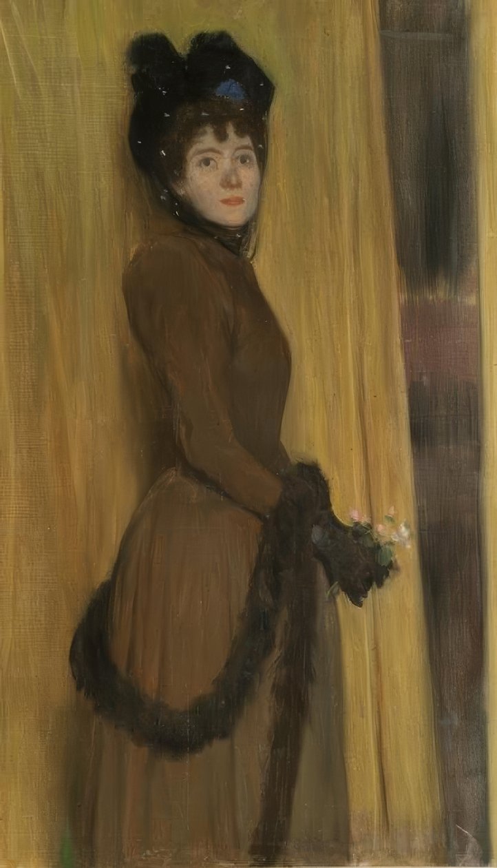 Ritratto di Miss Mc Flower da Santiago Rusiñol