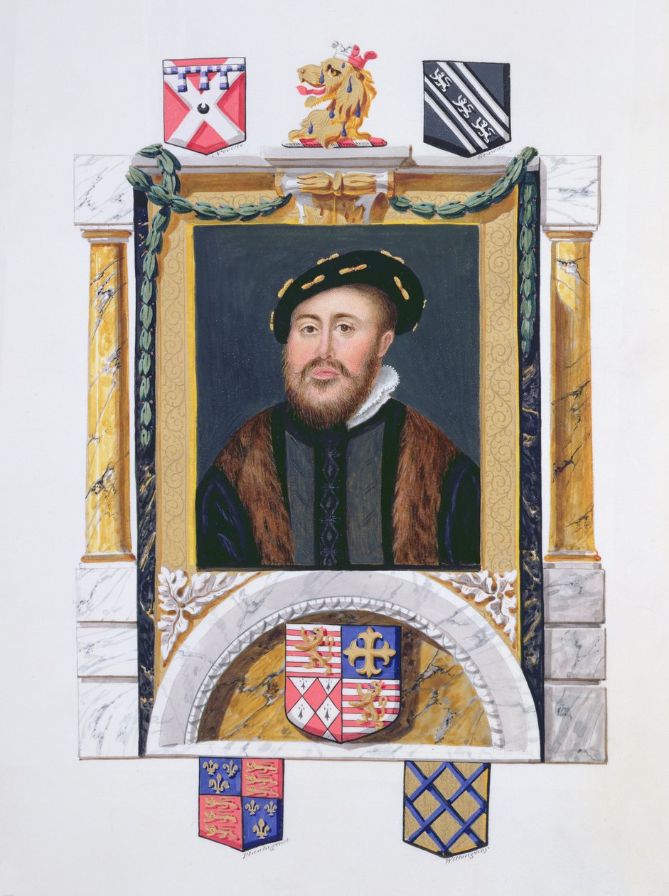 Ritratto di Charles Brandon (1488-1545) Duca di Suffolk da giovane da Sarah Countess of Essex
