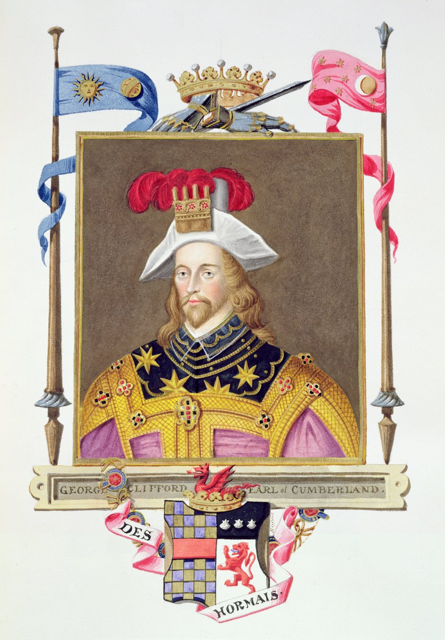 Ritratto di George Clifford (1558-1605) 3° Conte di Cumberland da 